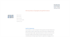 Desktop Screenshot of humanmattersconsulting.com